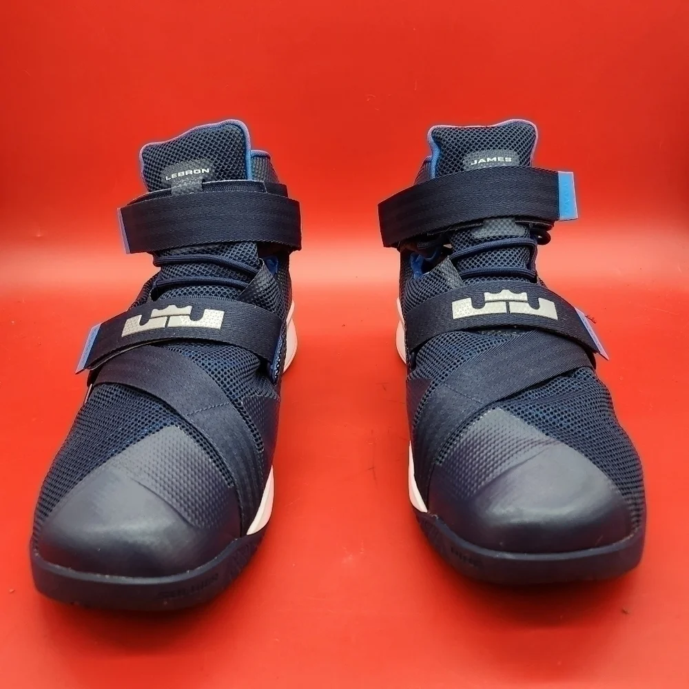 Nike Shoes Mens 17 Lebron Soldier IX Basketball 749498-402 Blue White Grey